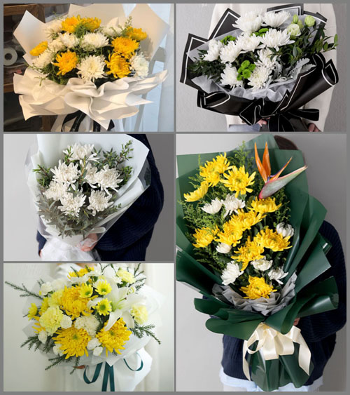 贵州黔西南州兴义市三江口镇黄角树村白事花束代送